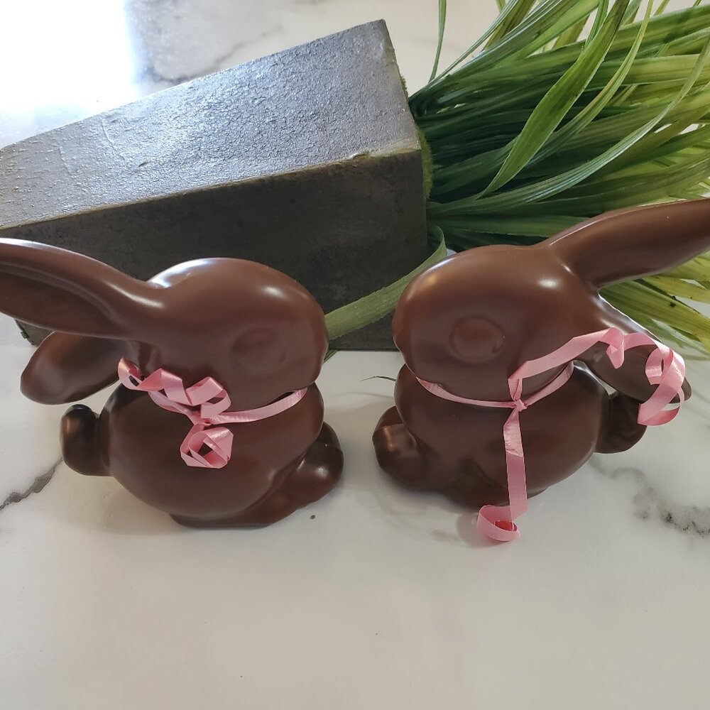 Pair of Yummy Looking Ceramic Bunnies